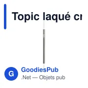 Crayon à papier personnalisable Topic laqué avec logo - Miniature 8