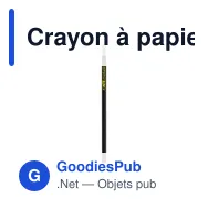 Crayon à papier personnalisable Topic laqué avec logo - Miniature 10