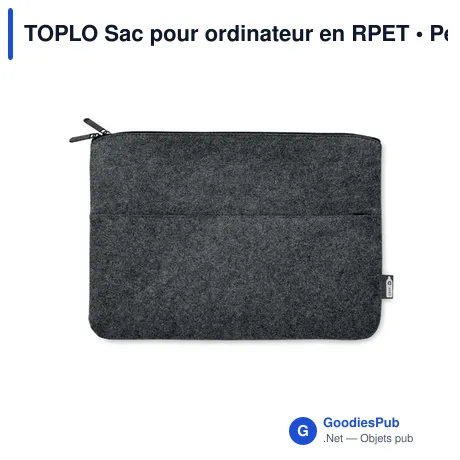 TOPLO Sac pour ordinateur en RPET