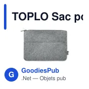 TOPLO Sac pour ordinateur en RPET - Miniature 4