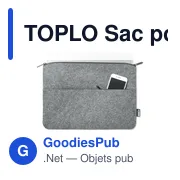 TOPLO Sac pour ordinateur en RPET - Miniature 5