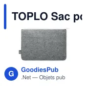 TOPLO Sac pour ordinateur en RPET - Miniature 6