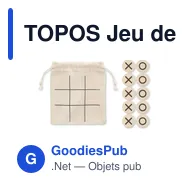 TOPOS Jeu de morpion en bois - Miniature 3