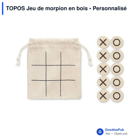 TOPOS Jeu de morpion en bois - Image 3