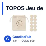 TOPOS Jeu de morpion en bois - Miniature 4