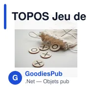 TOPOS Jeu de morpion en bois - Miniature 5