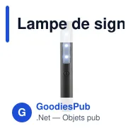 Lampe de signalisation personnalisable avec logo - Torche 3 LEDS Jolene - Miniature 1