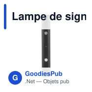 Lampe de signalisation personnalisable avec logo - Torche 3 LEDS Jolene - Miniature 3