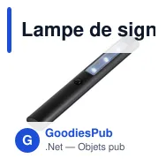 Lampe de signalisation personnalisable avec logo - Torche 3 LEDS Jolene - Miniature 4
