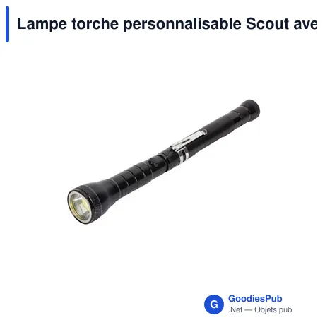 Lampe torche personnalisable Scout avec logo
