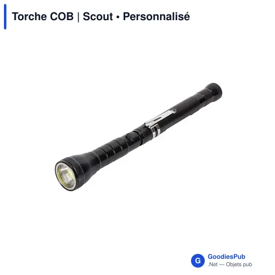 Lampe torche personnalisable Scout avec logo - Image 1