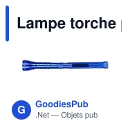 Lampe torche personnalisable Scout avec logo - Miniature 11