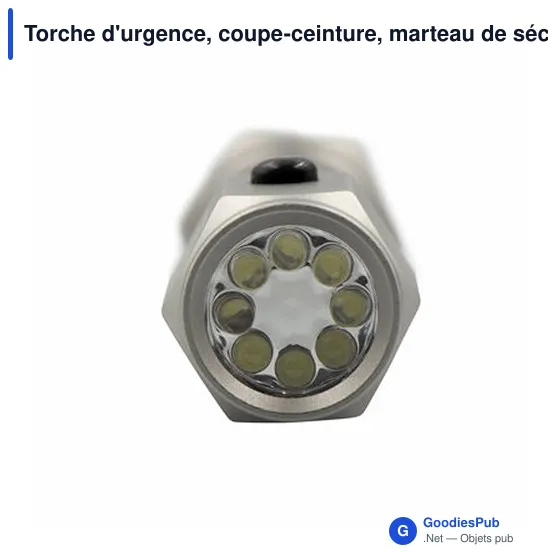 Lampe de poche d'urgence personnalisable avec logo | Malli - Image 12