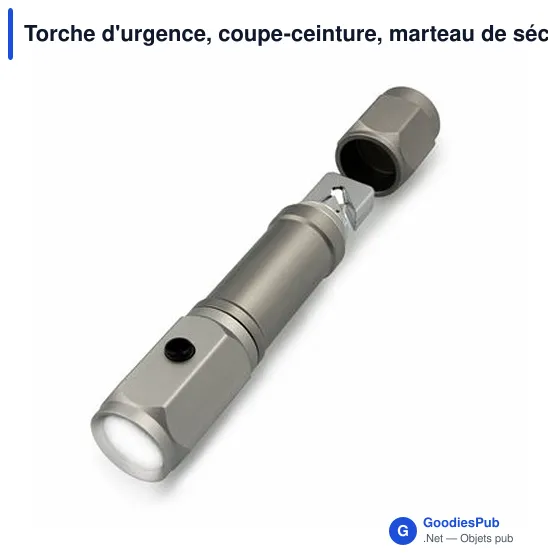 Lampe de poche d'urgence personnalisable avec logo | Malli - Image 4
