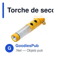 Torche de secours personnalisable avec logo - Auden - Miniature 2