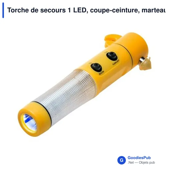 Torche de secours personnalisable avec logo - Auden - Image 2