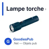 Lampe torche de survie personnalisable en aluminium avec logo - Survie - Miniature 2