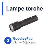 Lampe torche de survie personnalisable en aluminium avec logo - Survie - Miniature 4