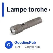 Lampe torche de survie personnalisable en aluminium avec logo - Survie - Miniature 5