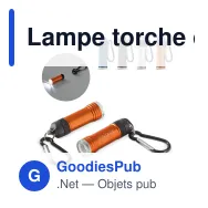 Lampe torche de survie magnétique personnalisable avec logo - Survie Magnet - Miniature 1