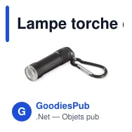 Lampe torche de survie magnétique personnalisable avec logo - Survie Magnet - Miniature 5