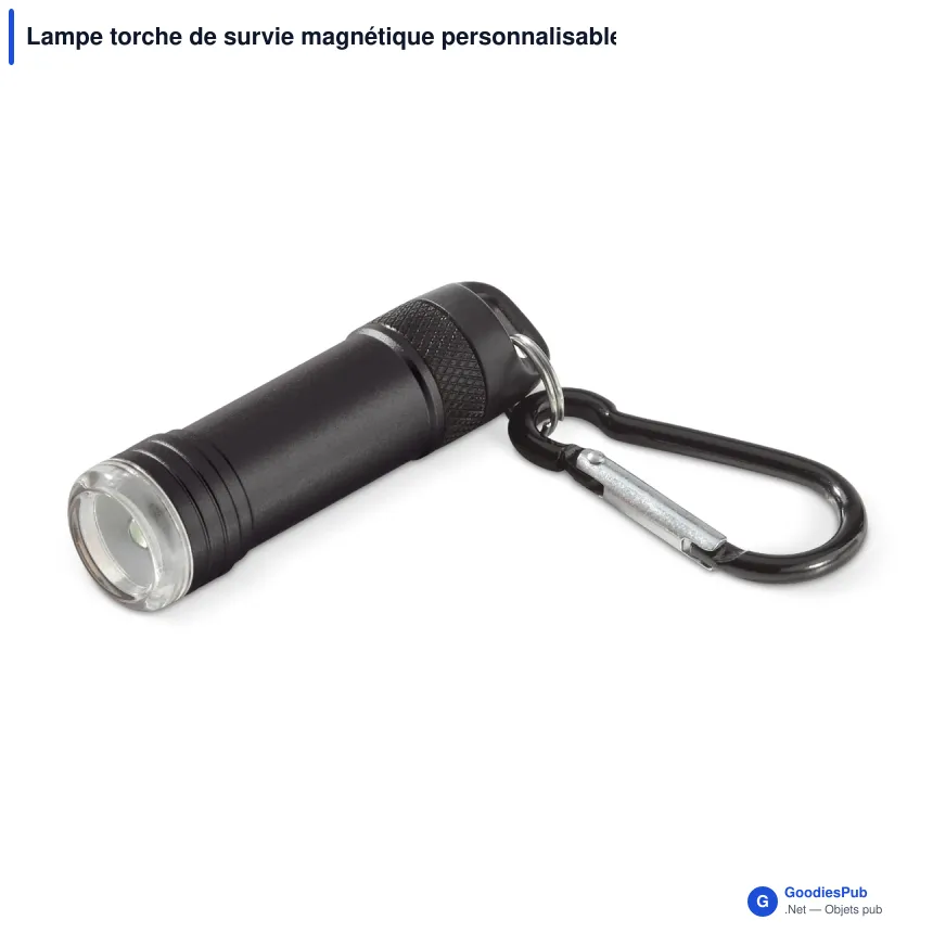 Lampe torche de survie magnétique personnalisable avec logo - Survie Magnet - Image 5