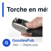 Torche en métal personnalisable avec logo - Amayah - Miniature 3