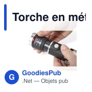 Torche en métal personnalisable avec logo - Amayah - Miniature 6