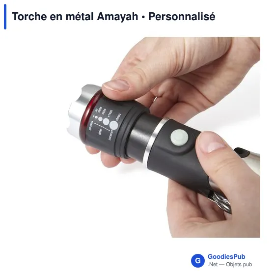 Torche en métal personnalisable avec logo - Amayah - Image 6