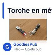 Torche en métal personnalisable avec logo - Amayah - Miniature 7