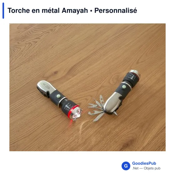 Torche en métal personnalisable avec logo - Amayah - Image 7
