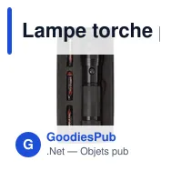 Lampe torche personnalisable en métal avec logo - modèle Romeo - Miniature 2