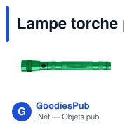 Lampe torche personnalisable Aya avec logo - flexible et téléscopique - Miniature 1