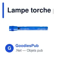 Lampe torche personnalisable Aya avec logo - flexible et téléscopique - Miniature 2
