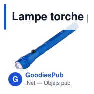 Lampe torche personnalisable Aya avec logo - flexible et téléscopique - Miniature 10