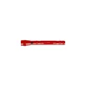 Variante rouge - Lampe torche personnalisable Aya avec logo - flexible et téléscopique