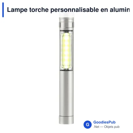 Lampe torche personnalisable en aluminium avec logo - Beth