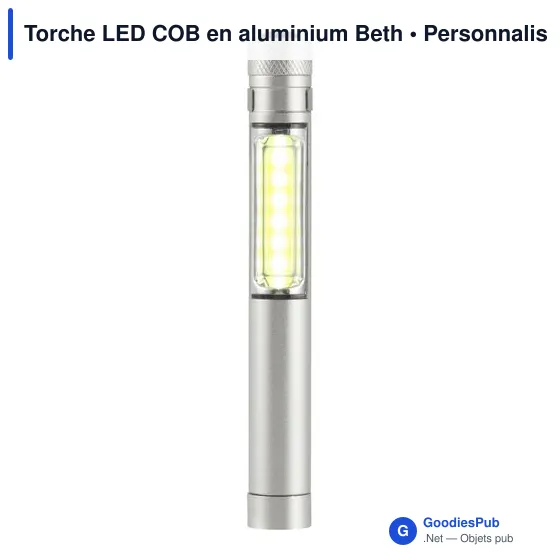 Lampe torche personnalisable en aluminium avec logo - Beth - Image 1
