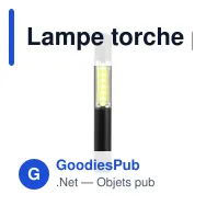 Lampe torche personnalisable en aluminium avec logo - Beth - Miniature 2