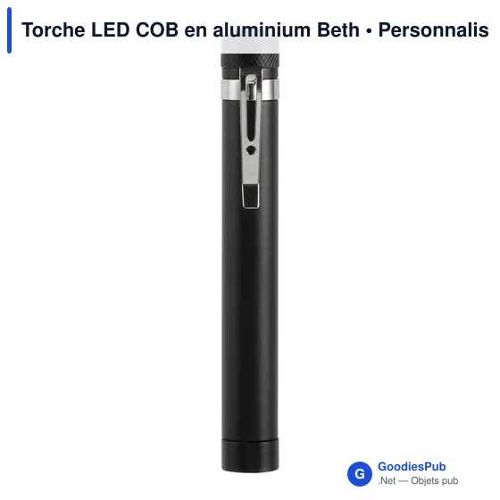 Lampe torche personnalisable en aluminium avec logo - Beth - Image 3