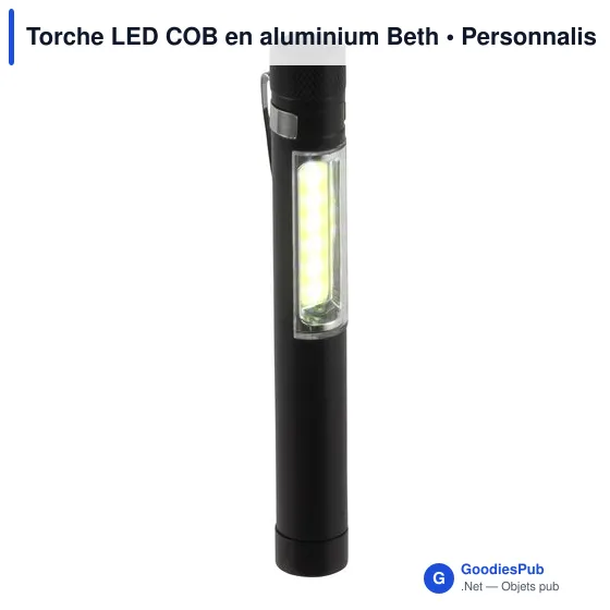 Lampe torche personnalisable en aluminium avec logo - Beth - Image 4