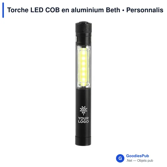 Lampe torche personnalisable en aluminium avec logo - Beth - Image 6