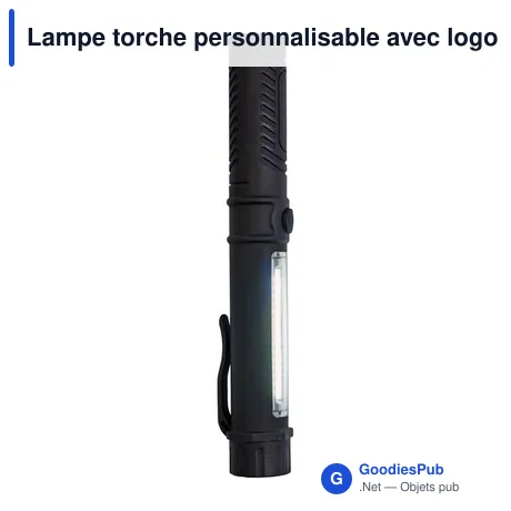 Lampe torche personnalisable avec logo - Torche LEDS COB Dimitri