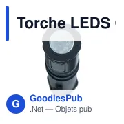 Lampe torche personnalisable avec logo - Torche LEDS COB Dimitri - Miniature 3