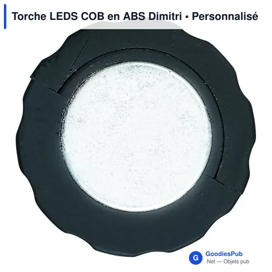 Lampe torche personnalisable avec logo - Torche LEDS COB Dimitri - Image 4