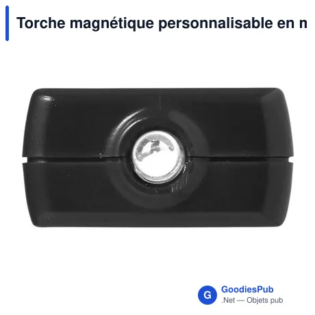 Torche magnétique personnalisable en métal Graham avec logo