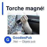Torche magnétique personnalisable en métal Graham avec logo - Miniature 4