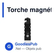 Torche magnétique personnalisable en métal Graham avec logo - Miniature 7