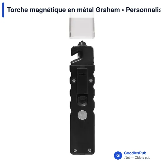 Torche magnétique personnalisable en métal Graham avec logo - Image 7