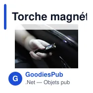 Torche magnétique personnalisable en métal Graham avec logo - Miniature 10